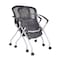 Kee Rectangle Training Table & Chair Set, 72 W, 24 L, 29 H, Wood, Metal, Fabric Top, Grey MT7224GYBPCM23BK - alternate 3